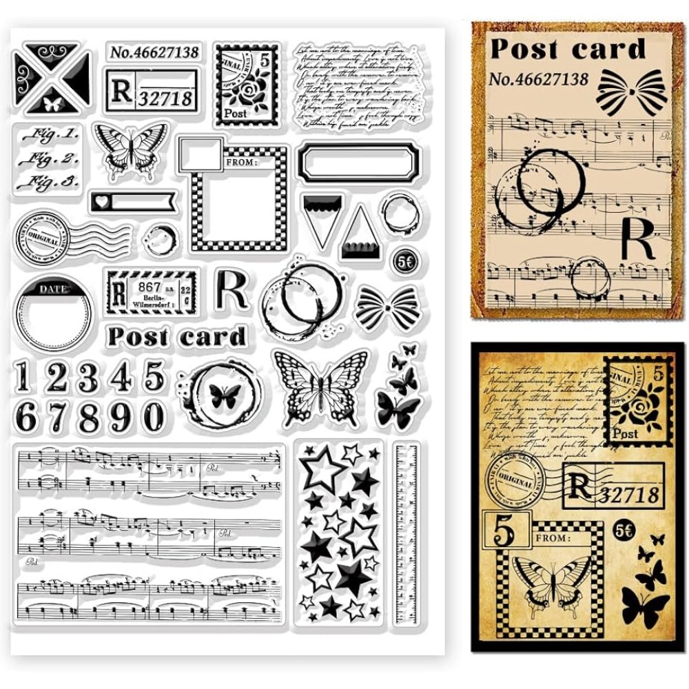 Clear Silicone Stamps For Card Making - Affrancatura timbri trasparenti modelli di varietà