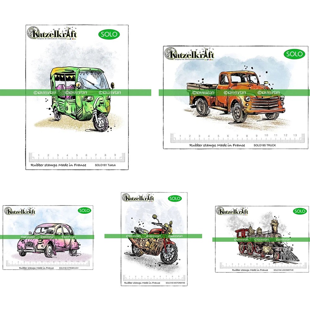 Clear Silicone Stamps For Card Making - Treni e camion timbri in Silicone
