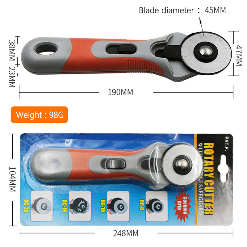 Taglierina artigianale in pell - Rotary Cutter For Fabric 45Mm recensione e prezzo
