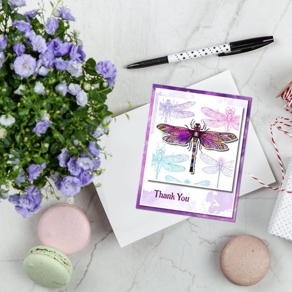 Timbri trasparenti libellula p - Clear Silicone Stamps For Card Making recensione e prezzo