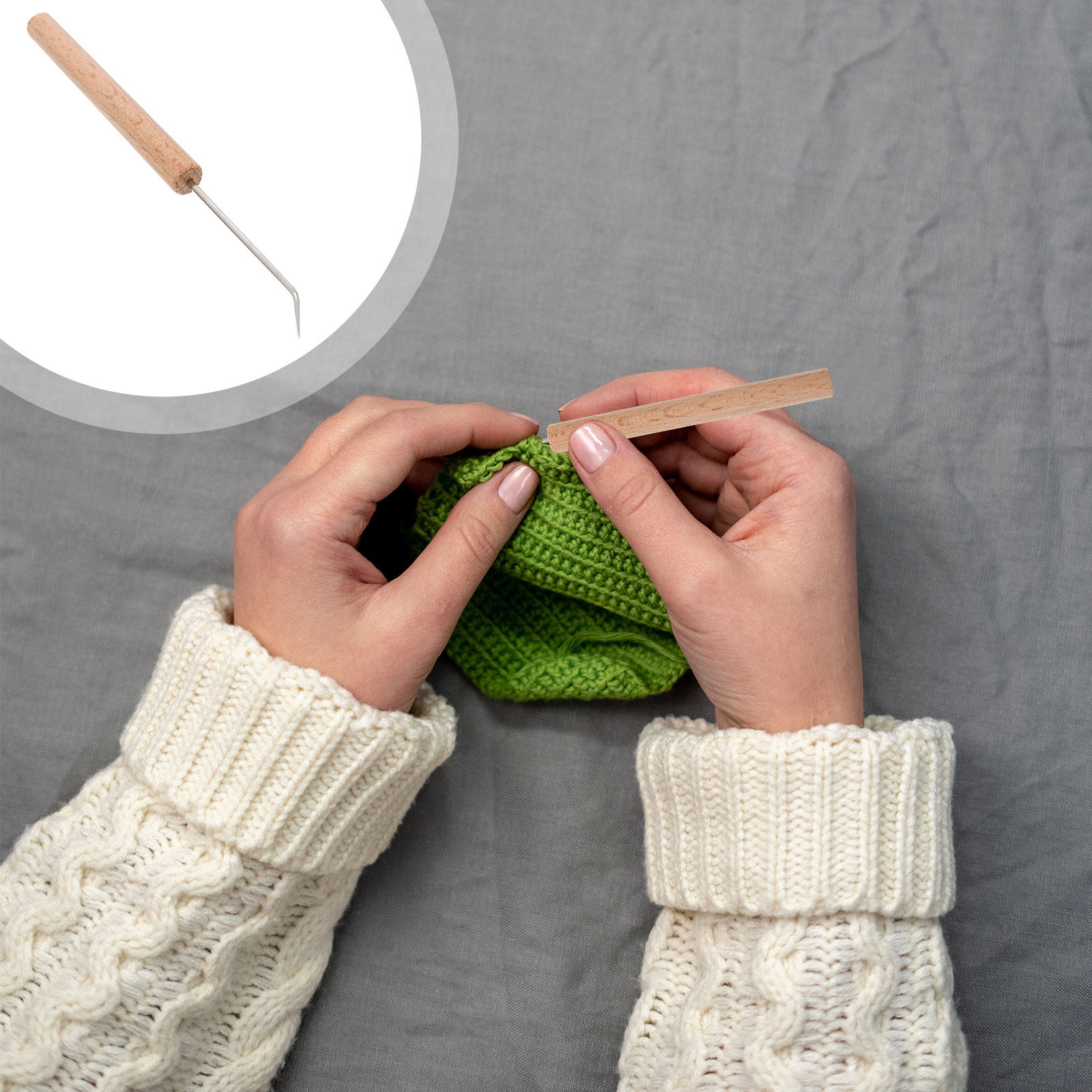 Set di 1 Uncinetto in Legno Pr - Wooden Crochet Hooks Ergonomic Handle recensione e prezzo