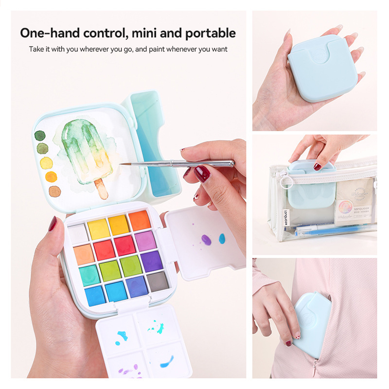 16 colori Languo Set di colori - Watercolor Paint Set Solid Pigment recensione e prezzo
