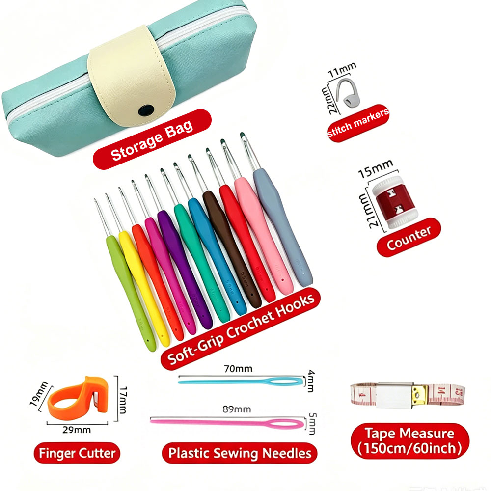 Set di 37 uncinetti con borsa  - Sewing recensione e prezzo
